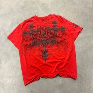 Y2K Affliction Style MMA Elite Goth Emo Grunge‎ Graphic Shirt